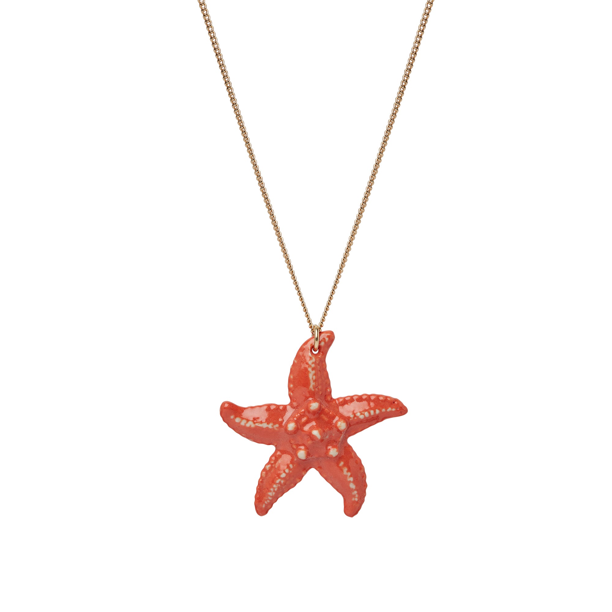 Red Starfish Necklace