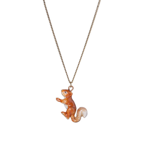 Climbing Squirrel Necklace