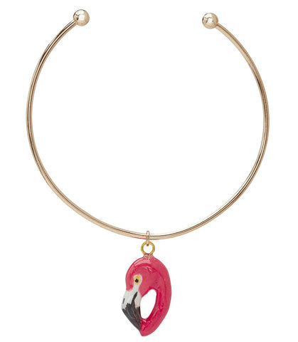 Flamingo Head Charm Bangle