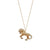 Prancing Blonde Horse Necklace