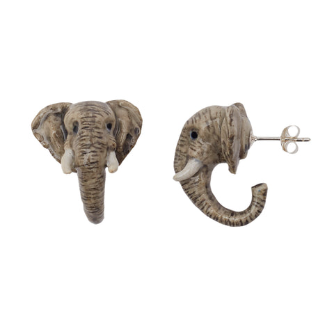 Elephant Head Stud Earrings