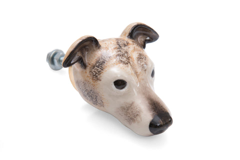 Brown Whippet Doorknob