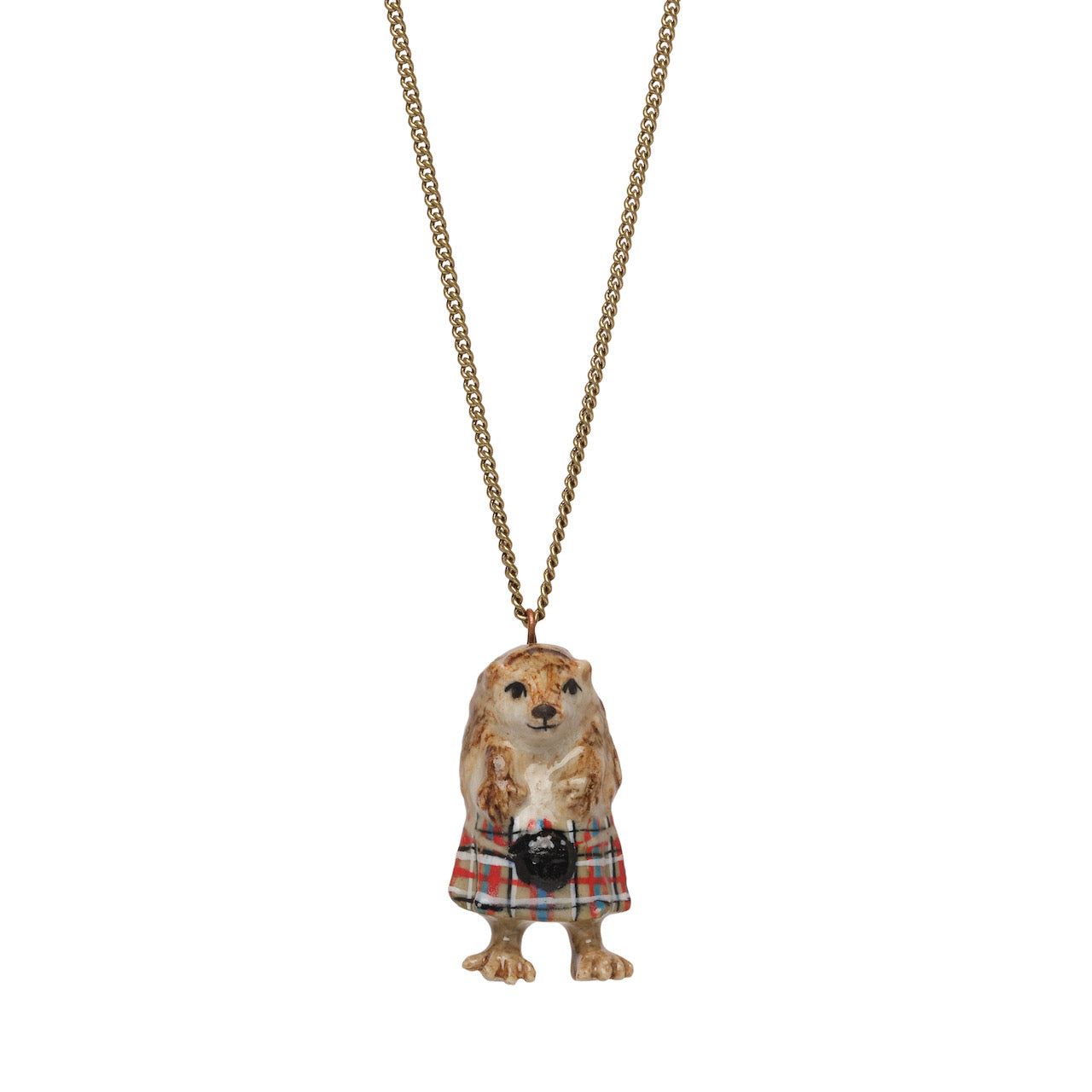 Kilted Hedgehog Necklace