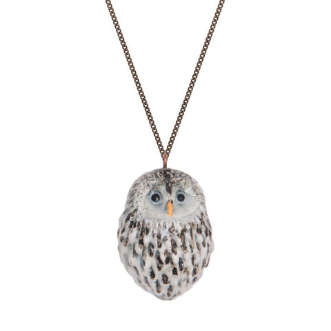 Baby Snow Owl Necklace