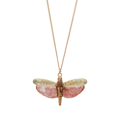 Dragonfly with Gold Necklace