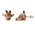 Giraffe Head Stud Earrings