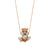 Playful Ginger Kitten Necklace