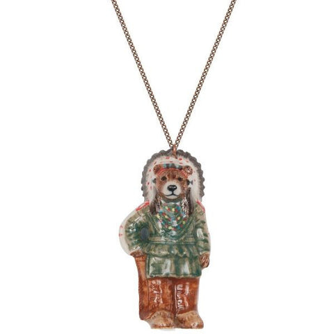 Native American Bear Necklace